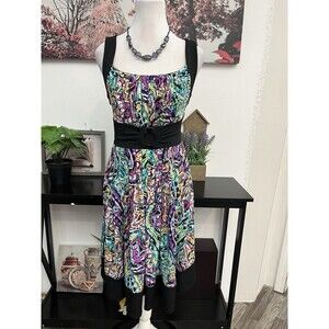 Soho Apparel LTD Women’s A Line Dress Size 6 Sleeveless Geometric Pullover